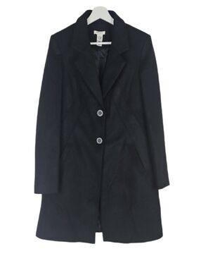 Vertigo Paris Black Mid Length Winter Coat  Designer Jacket Size *S